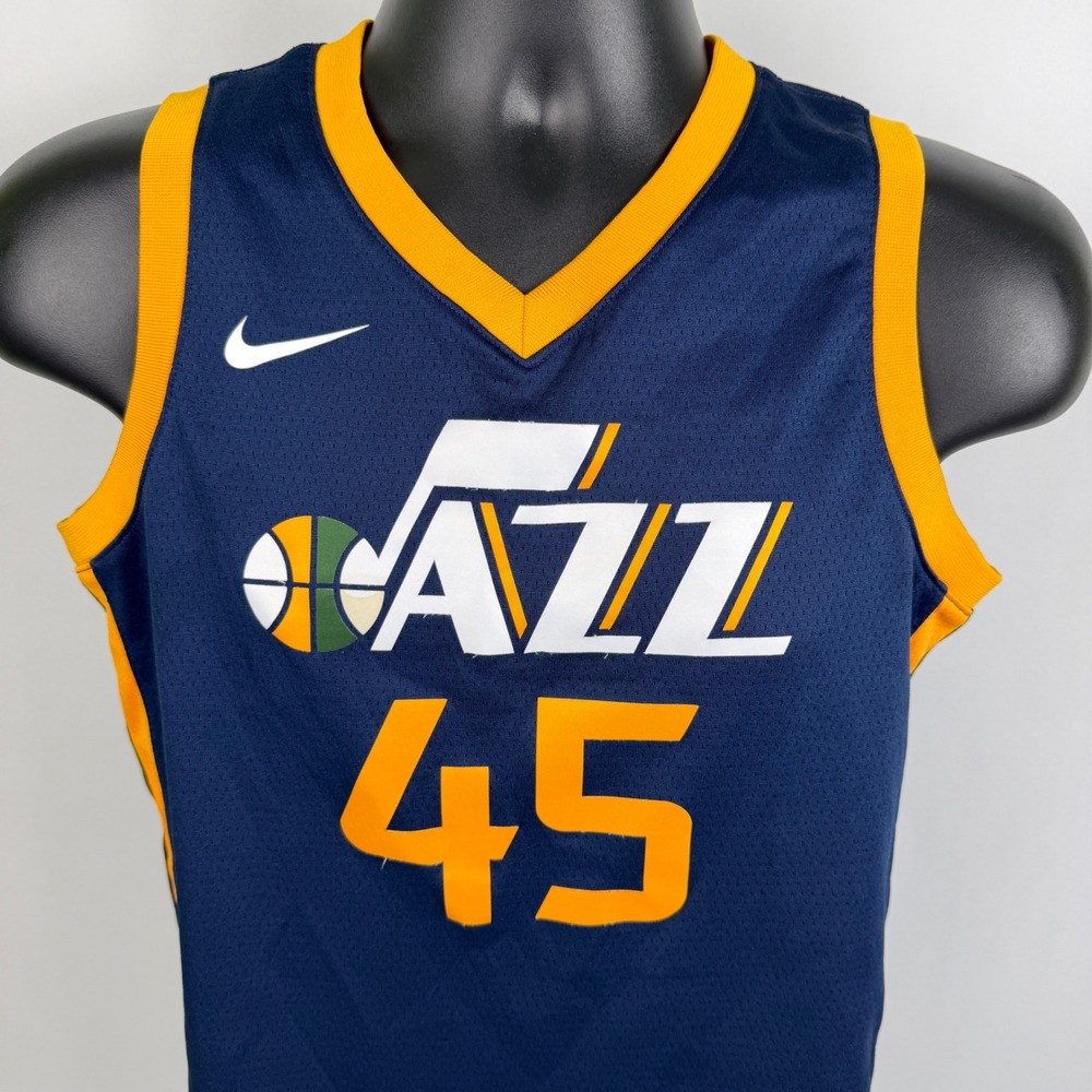 Nike Utah Jazz Donovan Mitchell 45 Swingman Jersey Navy Blue Boys Medium‎ NBA - Picture 2 of 10